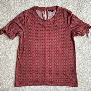 Banana Republic Red Patterned Top